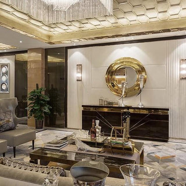 Karla fali tükör ezüst