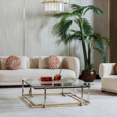 SAVANNAH dohányzóasztal üveg