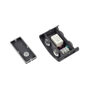 Fali lámpa LED 16w 1300lm 4000k IP65 169×80×40mm fekete