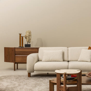 Pablo 3 személyes kanapé világosbarna