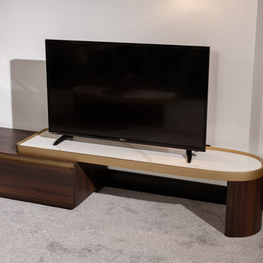 LE MANS szekrény falpanellel sötétbarna-arany