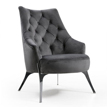 KANSAS chesterfield fotel sötétszürke