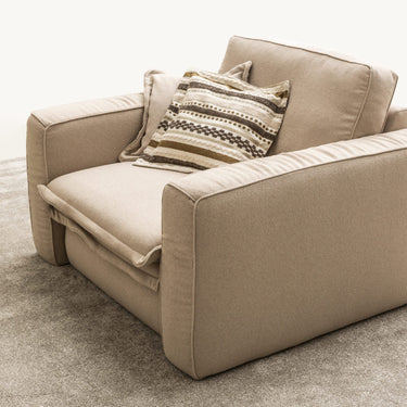 Bukowsky  fotel világosbarna