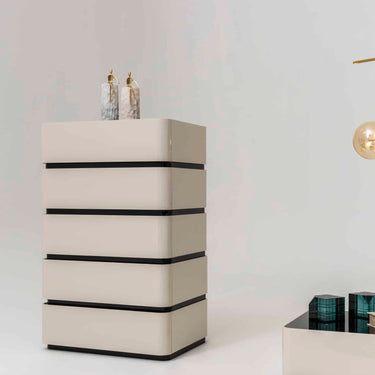 Dream 5 fiókos keskeny komód bézs