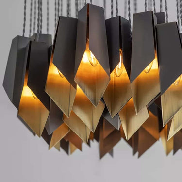 Art Vezuvio függesztett lámpa arany-fekete