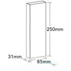 UNIVERSO Fali lámpa LED 8w 734lm CCT.kap IP65 Fehér 85x250x31mm