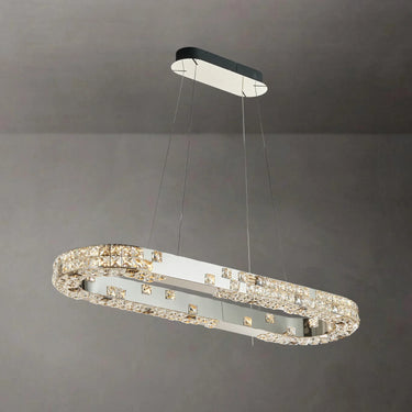 CRYSTAL S ovális függőlámpa 91x34 cm