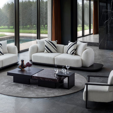 PORTOFINO 3 személyes kanapé világosszürke