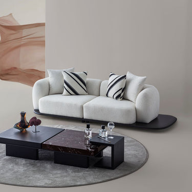 PORTOFINO 3 személyes kanapé világosszürke