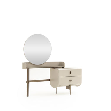 MONGE fésülködőasztal tükörrel homokszín