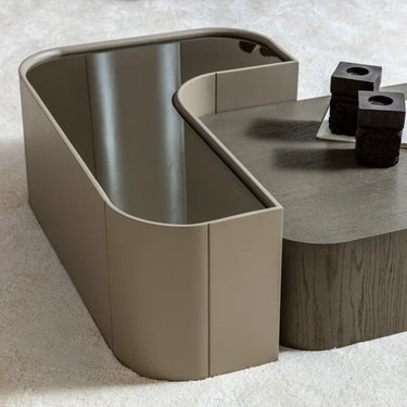 KAPADOKYA formatervezett dohányzóasztal sötétbarna