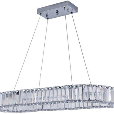 Briel ovális króm függőlámpa 80 cm