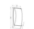 Kültéri fali lámpa 1xE27 Max.60w IP54 Antracit 129x130x320mm 5év