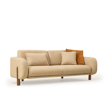 Pablo 3 személyes kanapé világosbarna