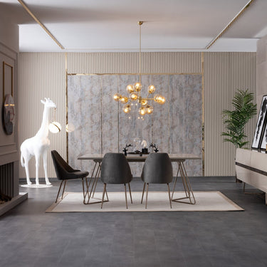 Lorenzo étkezőasztal világosbarna-bronz 200 cm