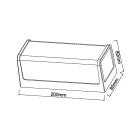 Kültéri fali lámpa 10W 4000k 950lm IP65 fekete 85x80x200mm