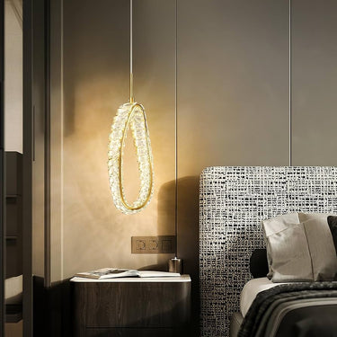 BERIL Mini függesztett lámpa arany-kristály