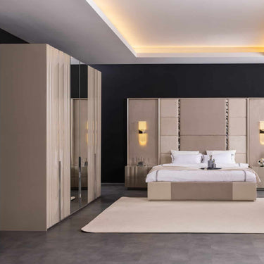 Bugatti 5 ajtós gardróbszekrény bézs