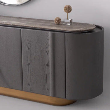 ZEN tálalószekrény sötétszürke