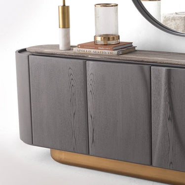 ZEN tálalószekrény sötétszürke