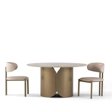 Róma kör alakú étkezőasztal bézs 150 cm