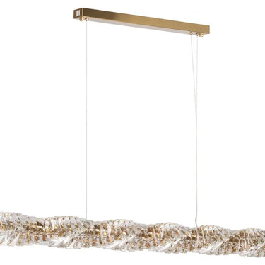 ALORA Arany Kristály Függőlámpa 100cm