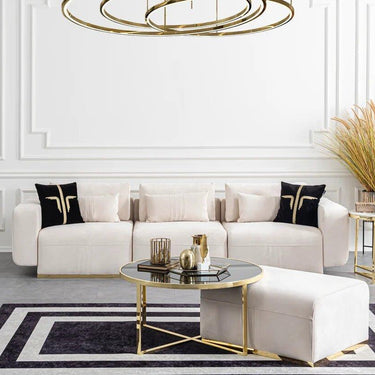 Aston kanapé krém-arany (több méretben)