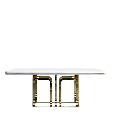 Aston étkezőasztal fehér-arany 200 cm