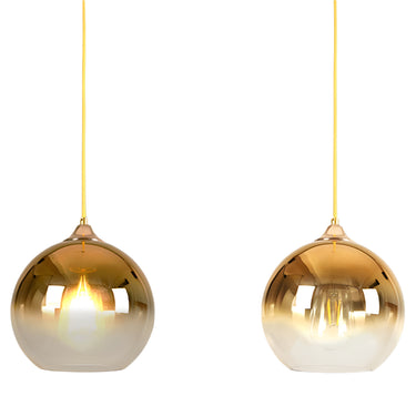 ARIA üveggömb függőlámpa arany 25 cm