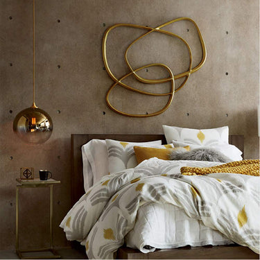 ARIA üveggömb függőlámpa arany 25 cm