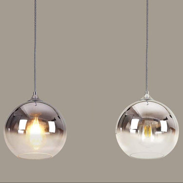 ARIA üveggömb függőlámpa króm 20 cm