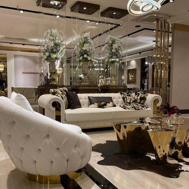 Cila medium dohányzóasztal arany (kiállított)