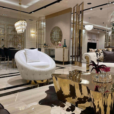 Cila medium dohányzóasztal arany (kiállított)