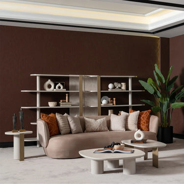 Porto könyvespolc bézs