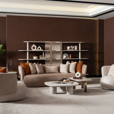 Porto könyvespolc bézs