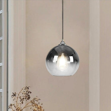 ARIA üveggömb függőlámpa króm 20 cm