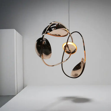 Art Gitta minimál kerek függesztett lámpa kerek arany-fekete (több méretben)