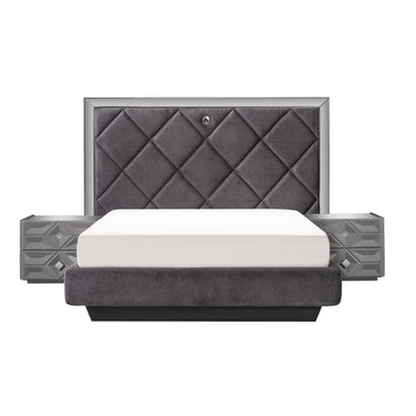 Asus franciaágy keret  160x200 sötétszürke (matrac nélkül)