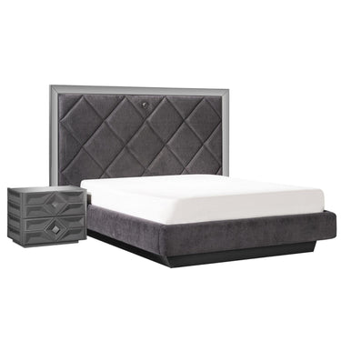 Asus franciaágy keret  160x200 sötétszürke (matrac nélkül)