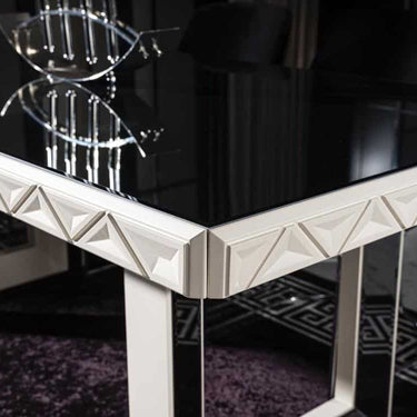 Asus étkezőasztal fekete-fehér 211 cm