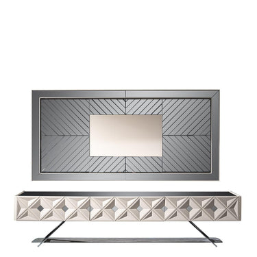 Asus TV szekrény fehér (tükrös falpanel nélkül)