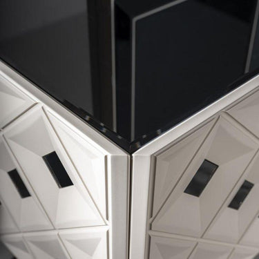 Asus tálalószekrény fehér-ezüst 223 cm