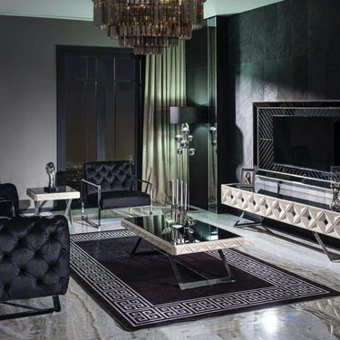 Asus dohányzóasztal ezüst-tükör