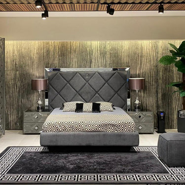 Asus éjjeliszekrény világosszürke-ezüst