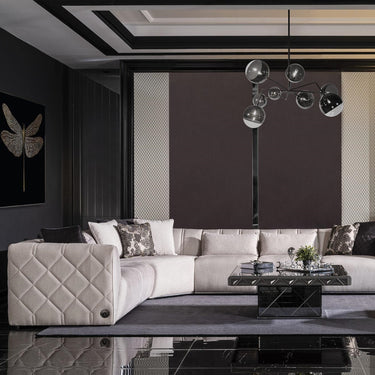 AsusViona sarokkanapé 320 cm bézs