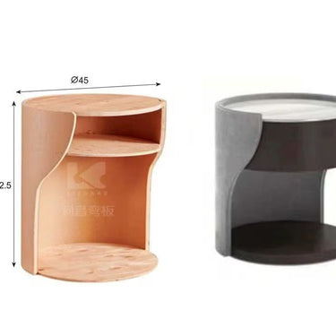 Atelier Wall éjjeliszekrény black ( smoked wood+gray)