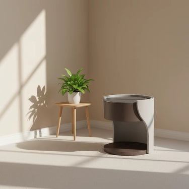 Atelier Wall éjjeliszekrény black ( smoked wood+gray)