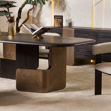 ATHINA étkezőasztal dió, sötétbarna