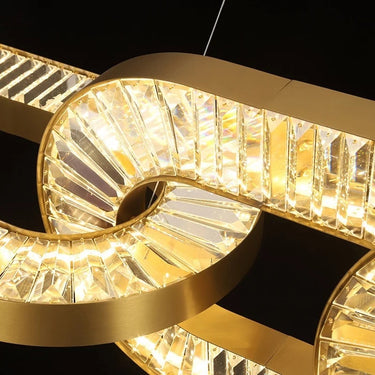 Ava függesztett gyűrűs lámpa arany (kiállított)