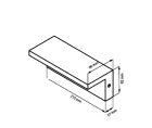 Kültéri fali lámpa 10w 1000lm CCT.kap IP54 Fehér 210x90x82mm 3év